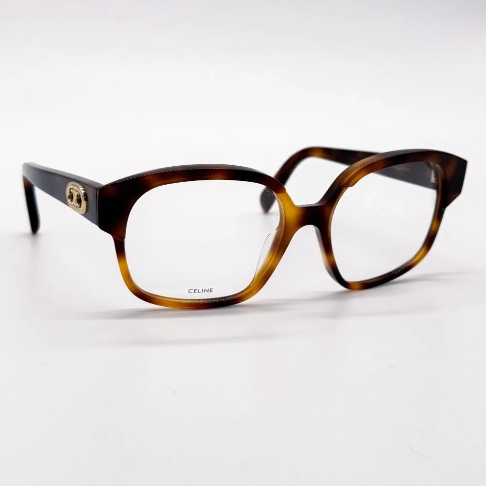 NEW CELINE CL50074I 053 HAVANA WOMEN EYEGLASSES CELINE - Picture 4 of 10